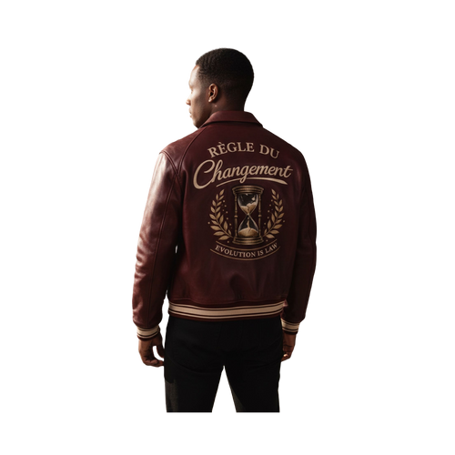 Men Règle du Changement Leather Jacket